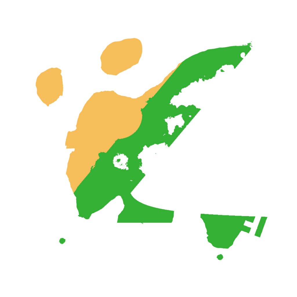 Biome Rust Map: Procedural Map, Size: 2000, Seed: 204619563