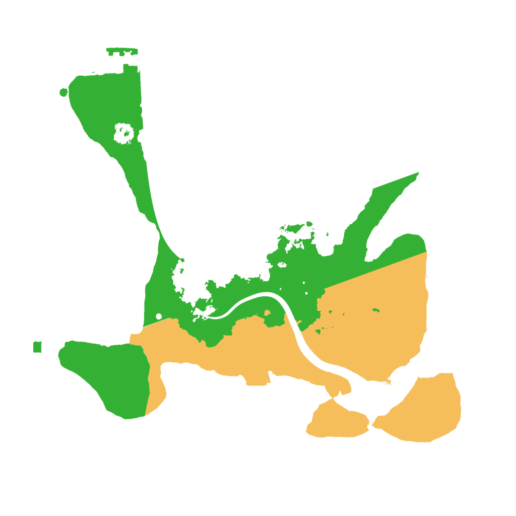 Biome Rust Map: Procedural Map, Size: 2500, Seed: 23994