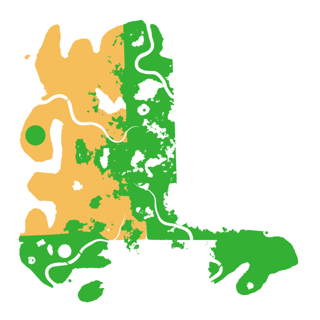 Biome Rust Map: Procedural Map, Size: 4200, Seed: 121105