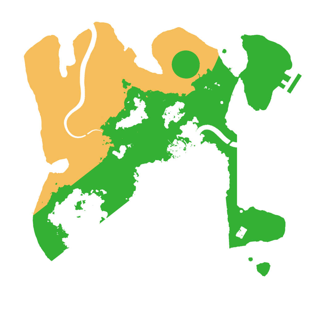 Biome Rust Map: Procedural Map, Size: 3000, Seed: 1890111823