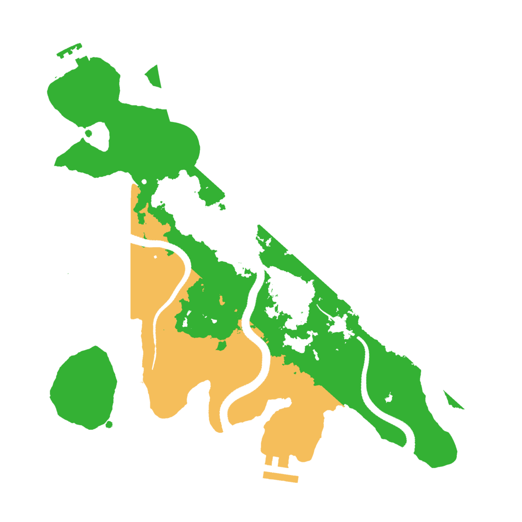 Biome Rust Map: Procedural Map, Size: 3000, Seed: 111911