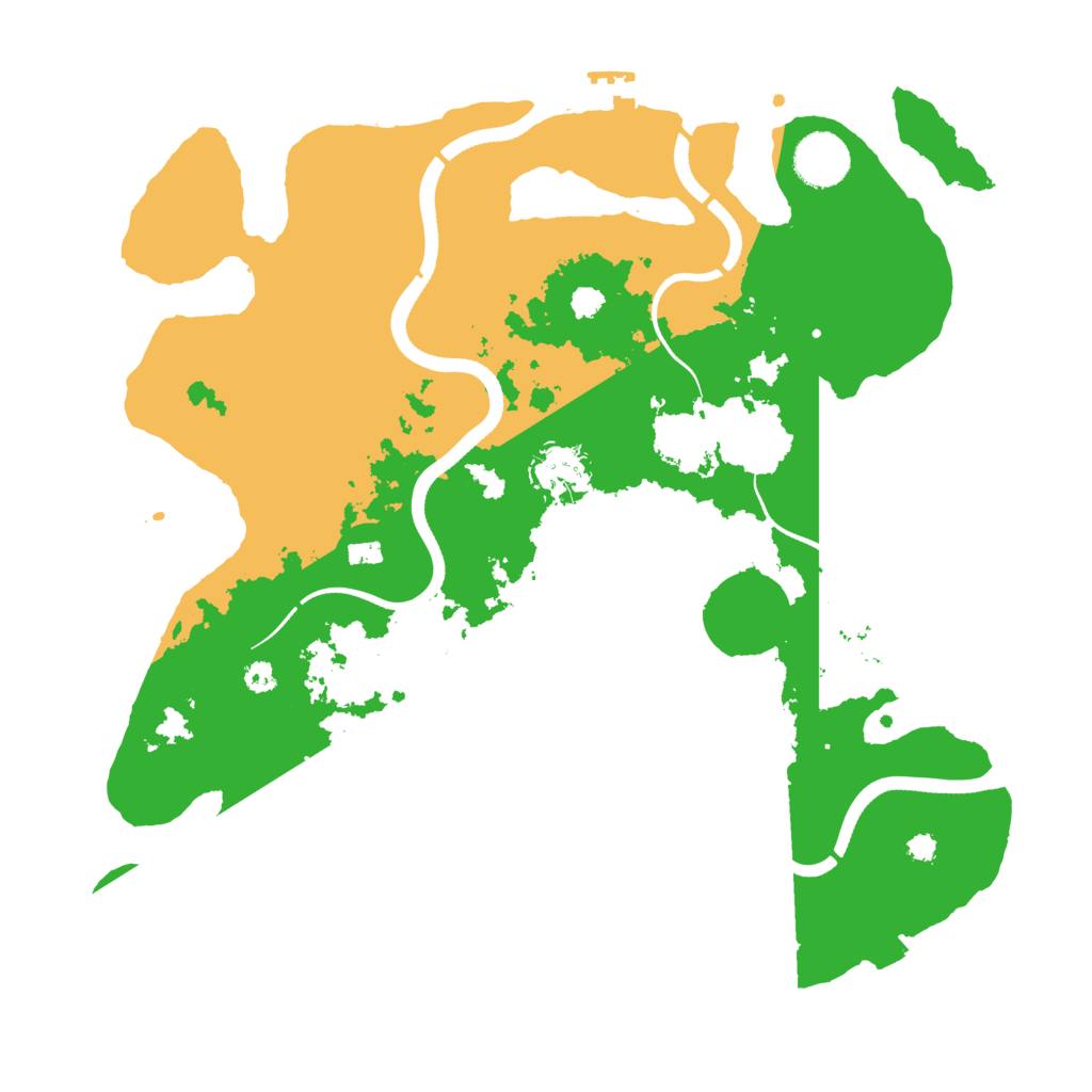 Biome Rust Map: Procedural Map, Size: 3500, Seed: 193804252