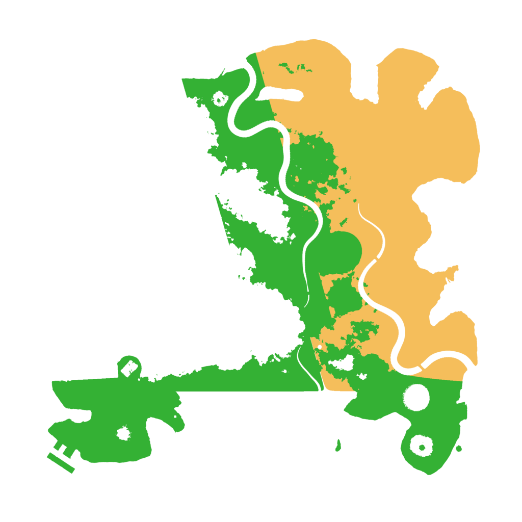 Biome Rust Map: Procedural Map, Size: 3500, Seed: 17972813