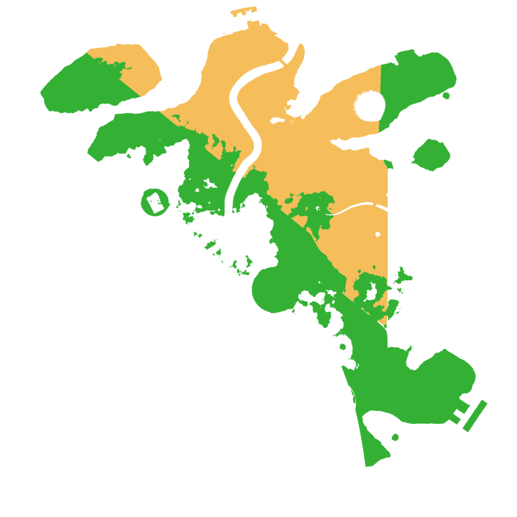 Biome Rust Map: Procedural Map, Size: 3000, Seed: 45161