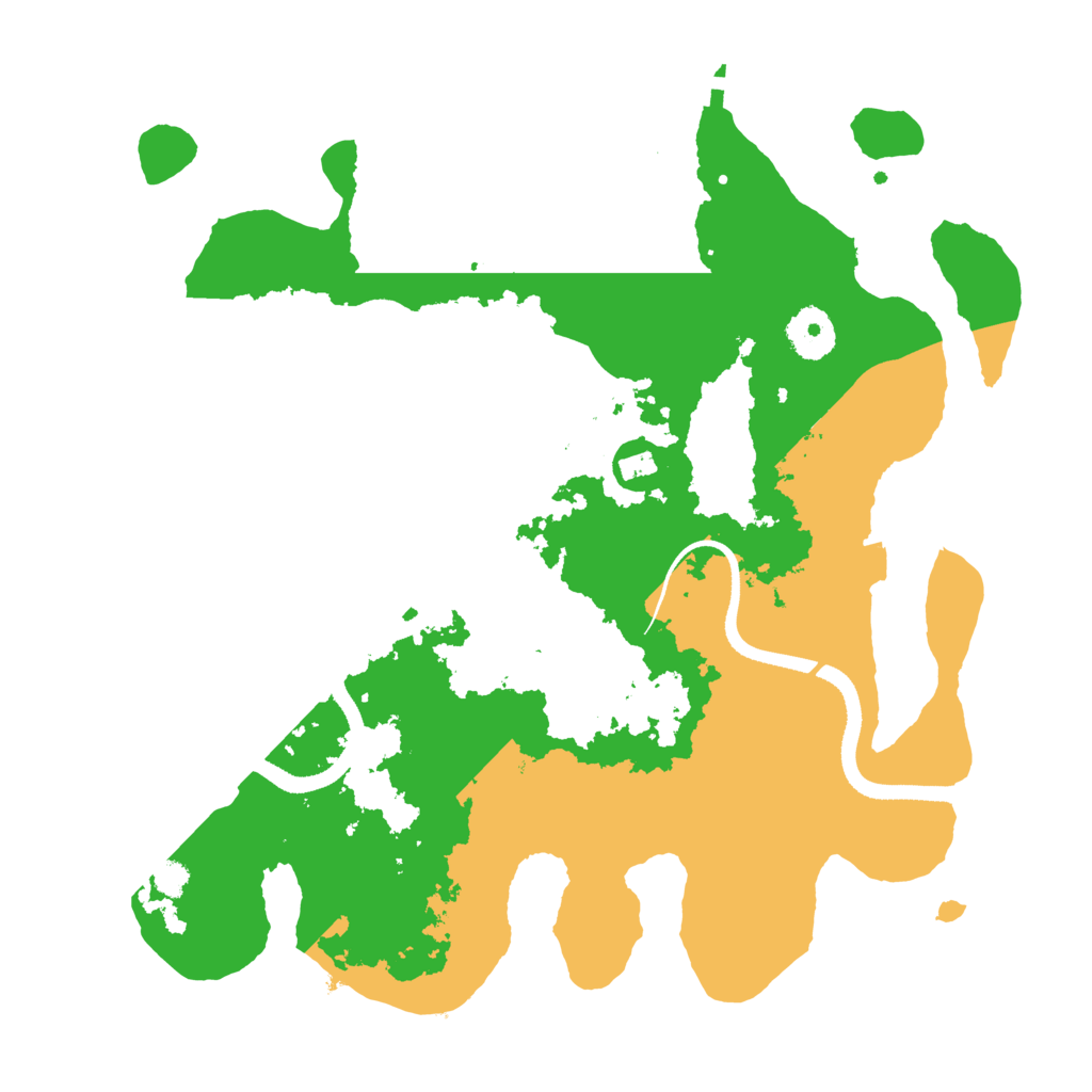 Biome Rust Map: Procedural Map, Size: 3333, Seed: 364680