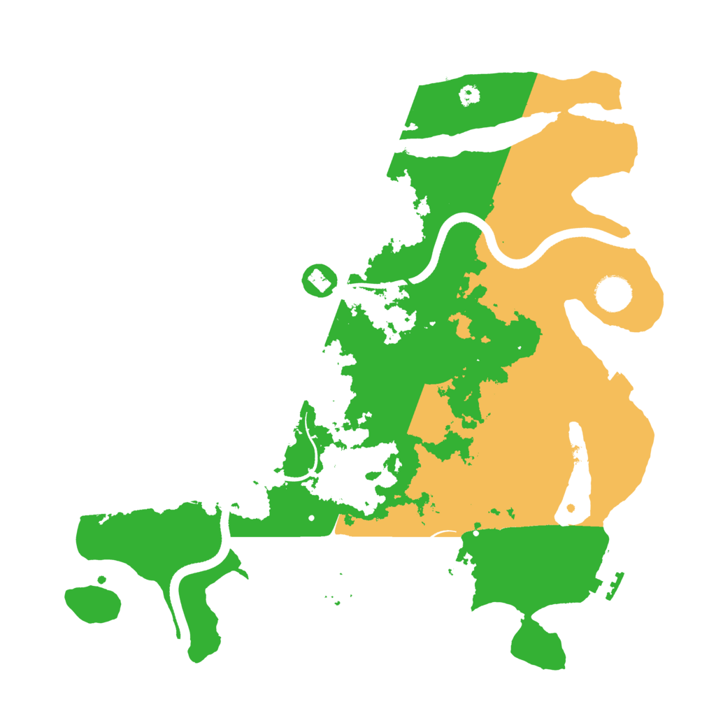 Biome Rust Map: Procedural Map, Size: 3500, Seed: 172734