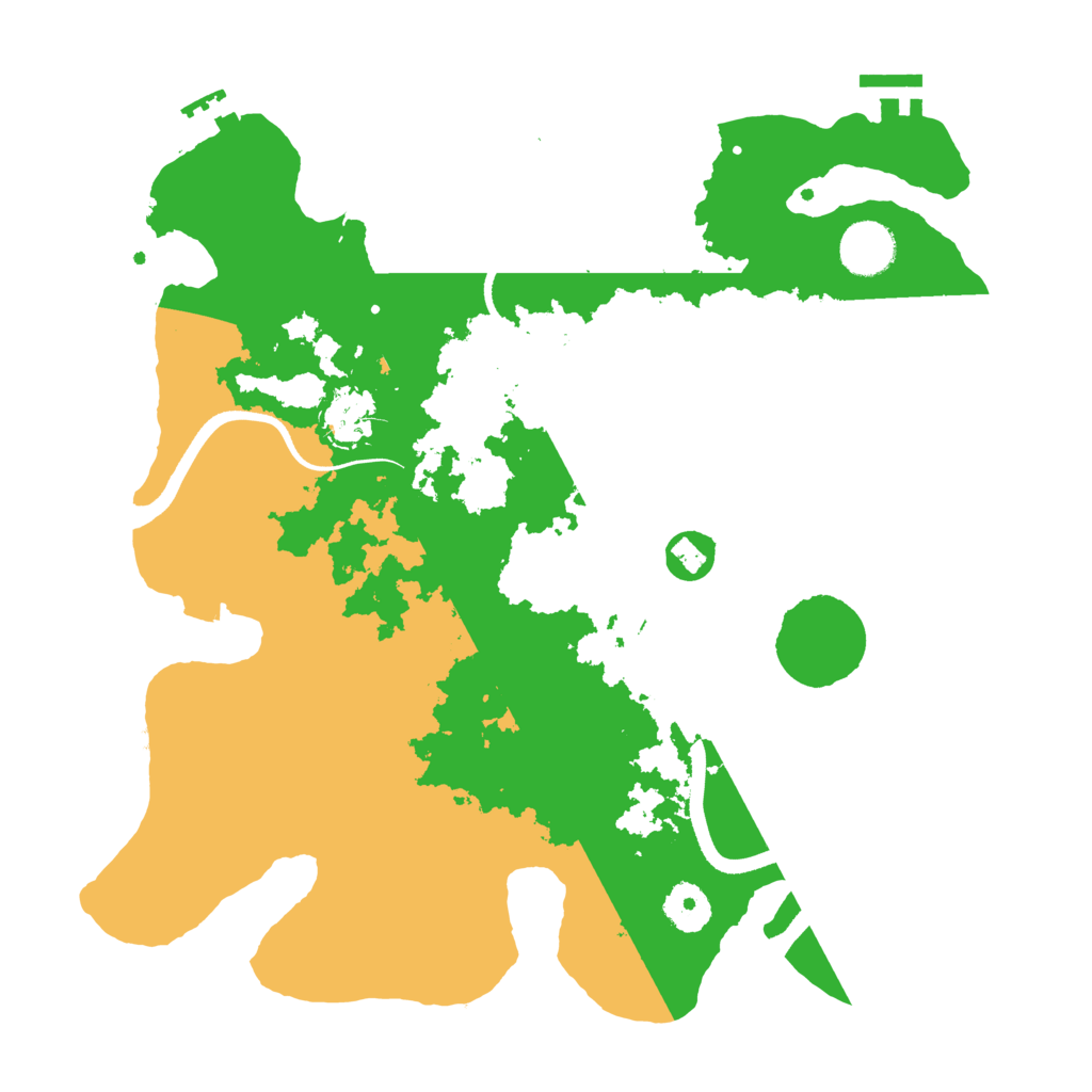 Biome Rust Map: Procedural Map, Size: 3500, Seed: 2054877296
