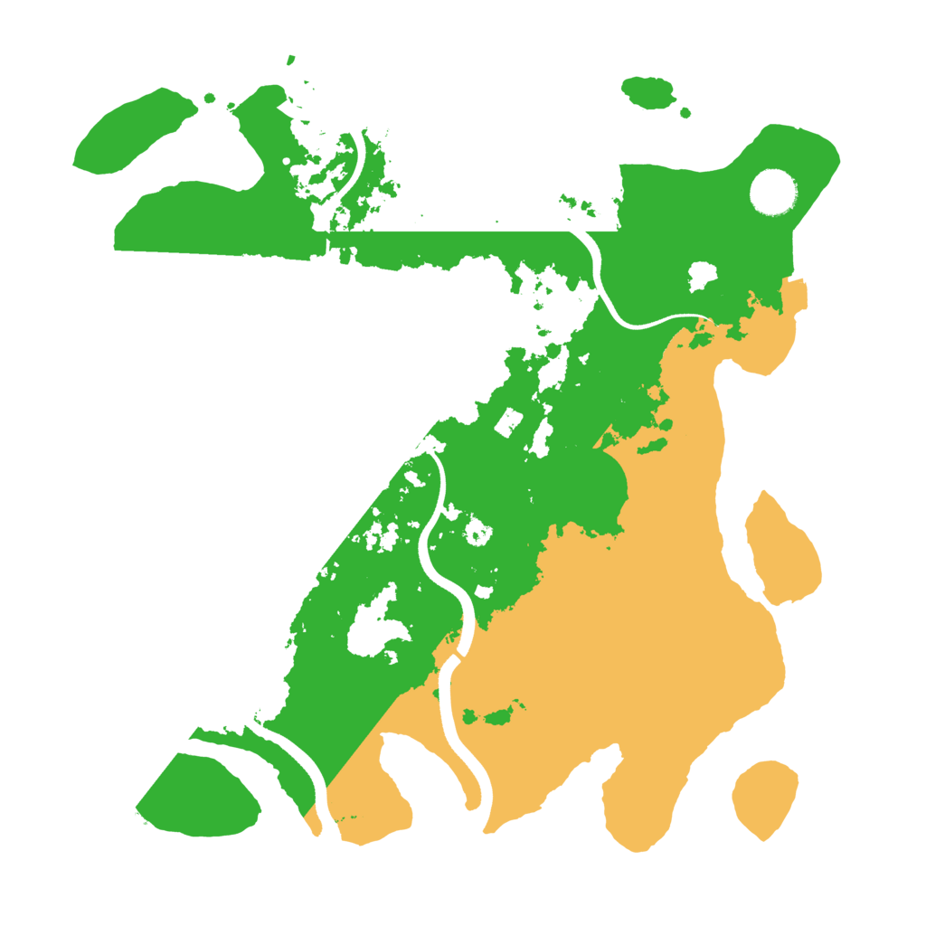 Biome Rust Map: Procedural Map, Size: 3500, Seed: 2119227402