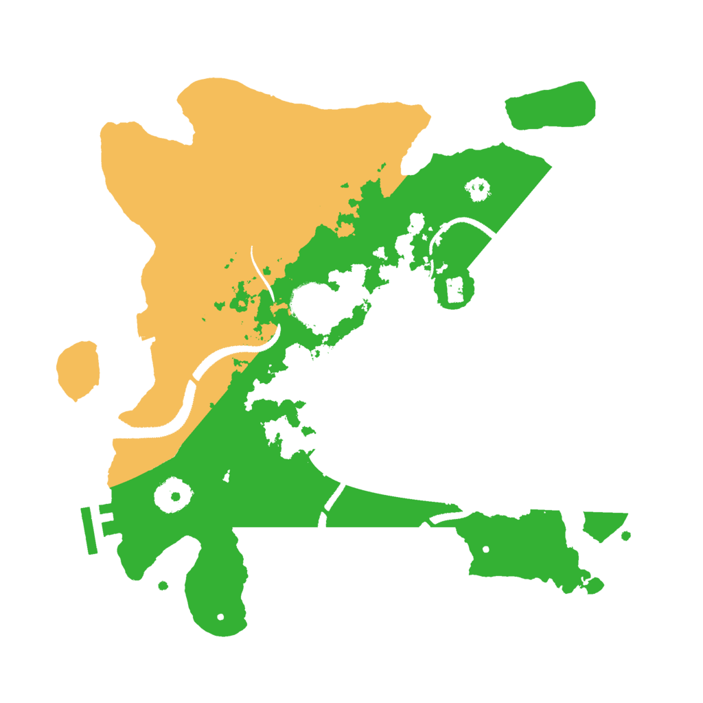 Biome Rust Map: Procedural Map, Size: 3000, Seed: 204619563