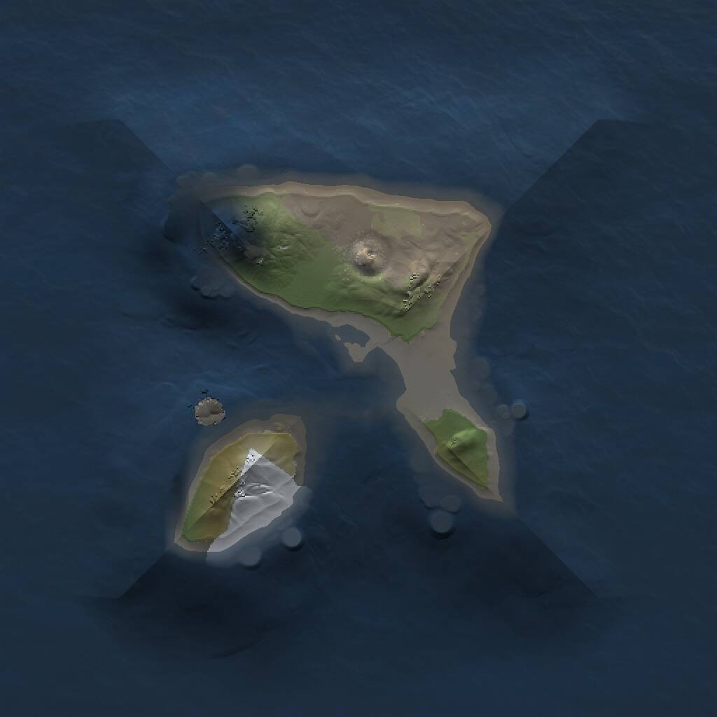 Rust Map: Procedural Map, Size: 1000, Seed: 1267520862, 1 Monuments