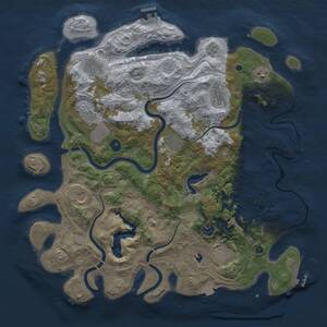 Thumbnail Rust Map: Procedural Map, Size: 4250, Seed: 296817807, 15 Monuments