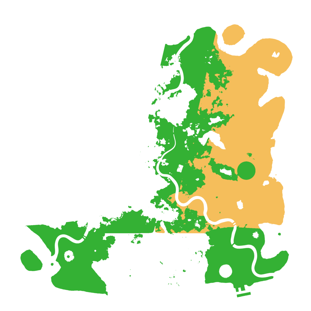 Biome Rust Map: Procedural Map, Size: 4500, Seed: 596454299