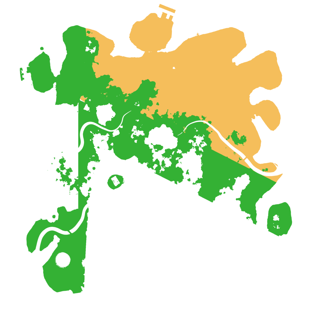 Biome Rust Map: Procedural Map, Size: 3700, Seed: 40788328