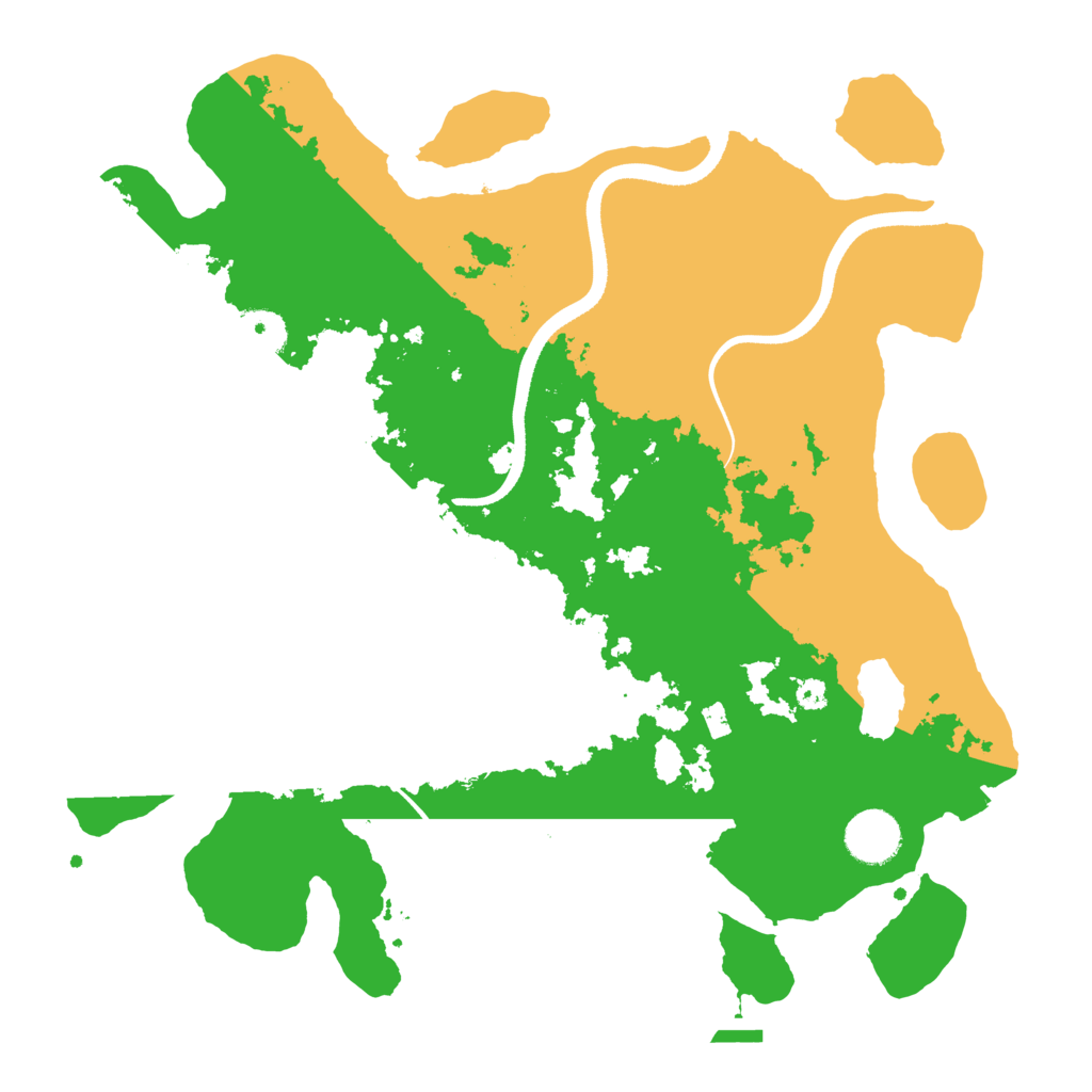 Biome Rust Map: Procedural Map, Size: 3500, Seed: 851817504