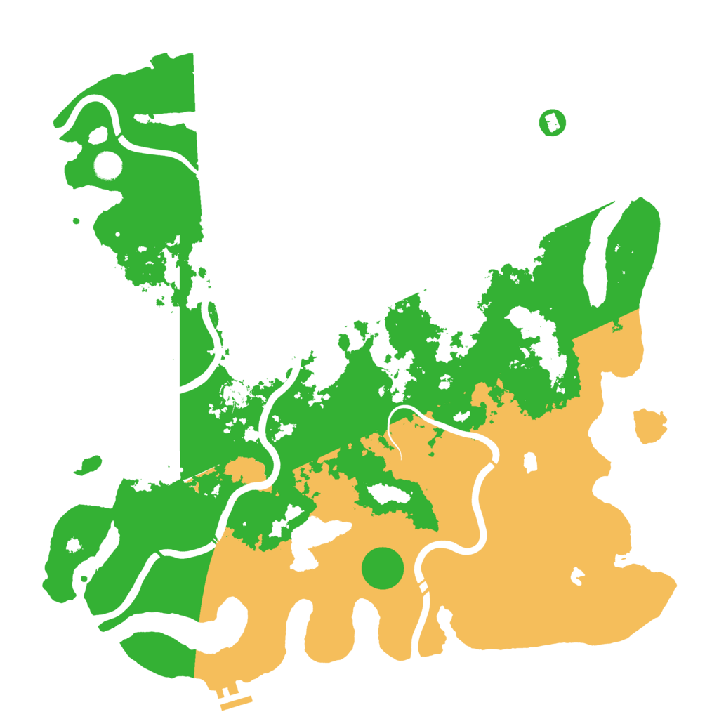 Biome Rust Map: Procedural Map, Size: 4500, Seed: 5825
