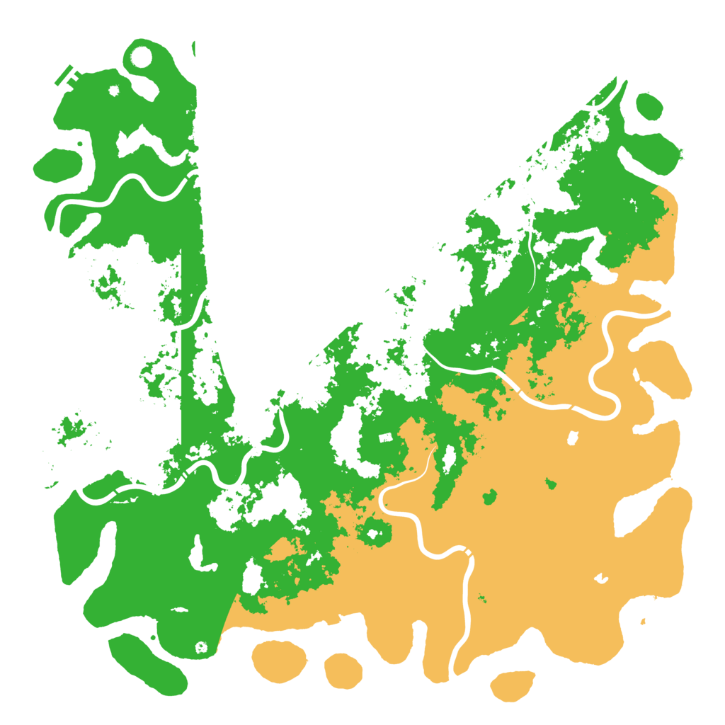 Biome Rust Map: Procedural Map, Size: 6000, Seed: 48198269