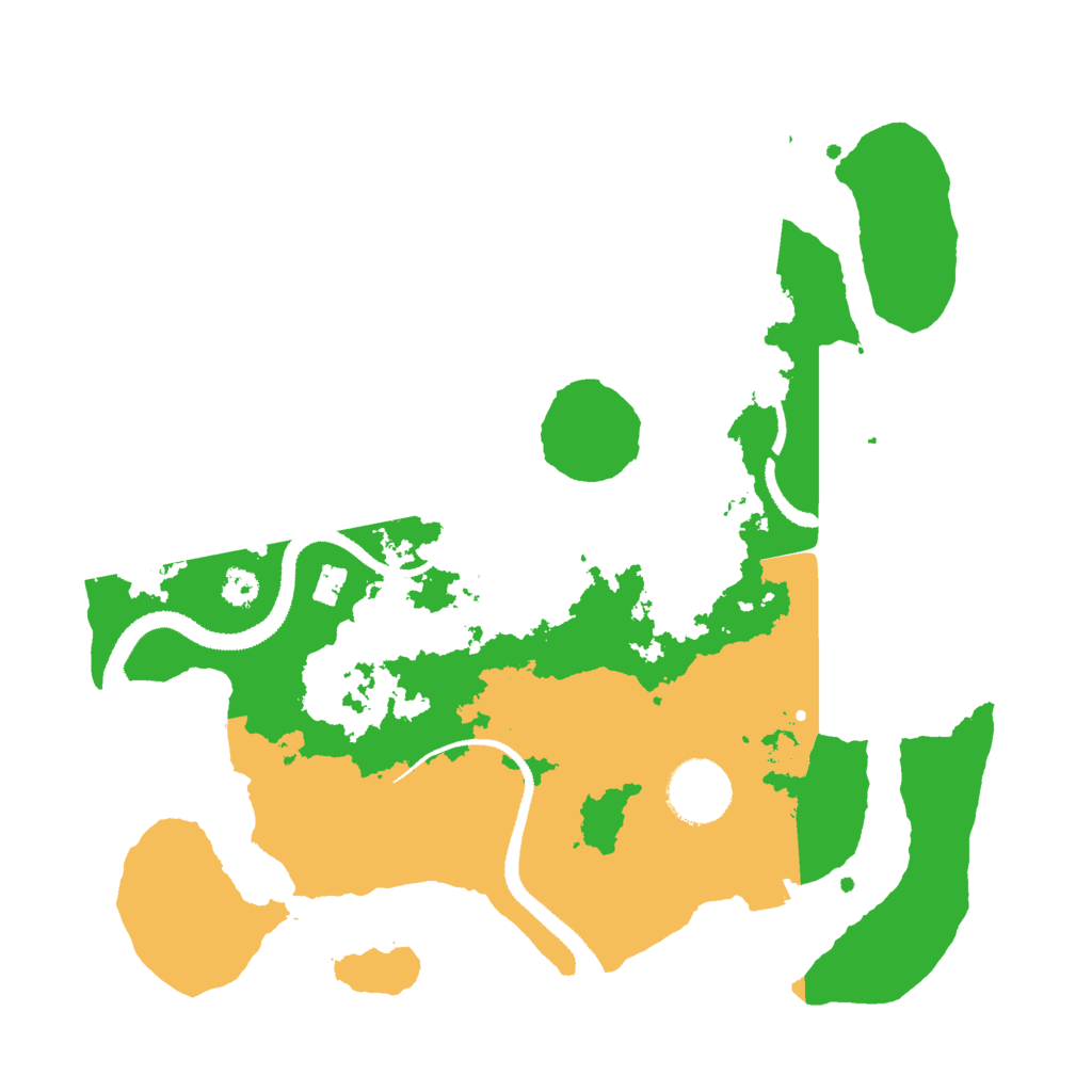 Biome Rust Map: Procedural Map, Size: 3000, Seed: 32143