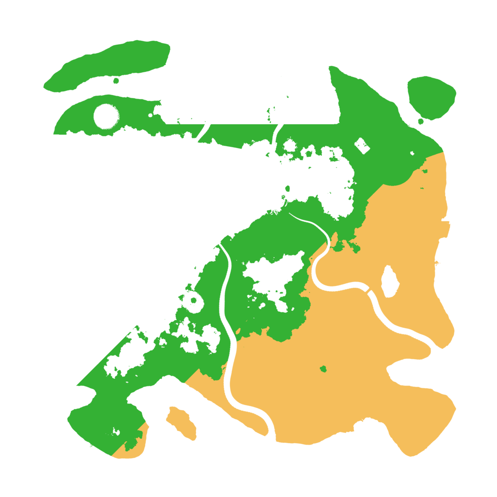 Biome Rust Map: Procedural Map, Size: 3500, Seed: 1126973290