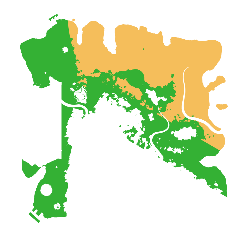 Biome Rust Map: Procedural Map, Size: 3700, Seed: 1854097651