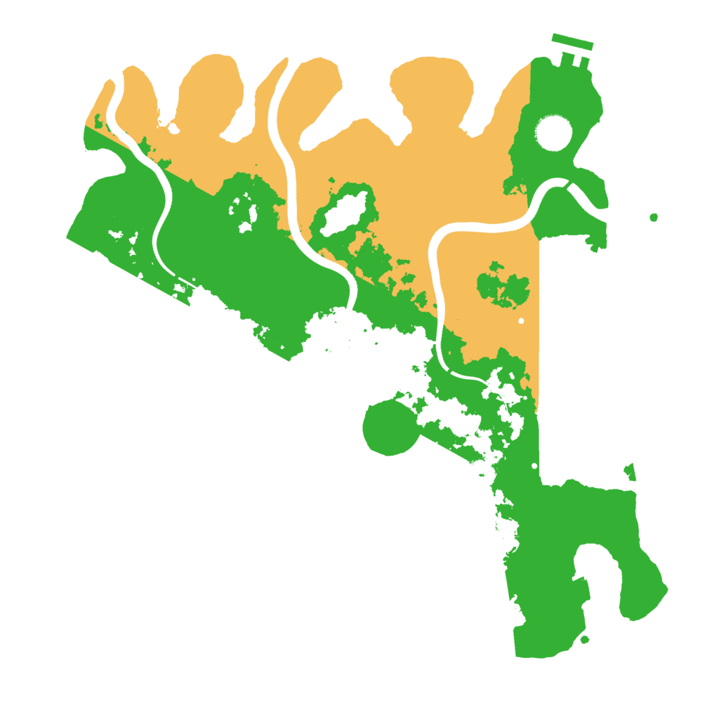 Biome Rust Map: Procedural Map, Size: 3500, Seed: 31618033