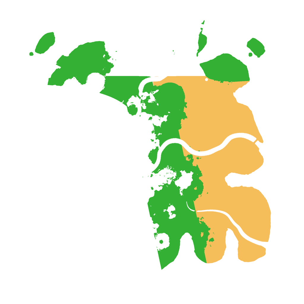 Biome Rust Map: Procedural Map, Size: 3000, Seed: 352246785