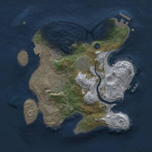 Thumbnail Rust Map: Procedural Map, Size: 2500, Seed: 86811, 7 Monuments