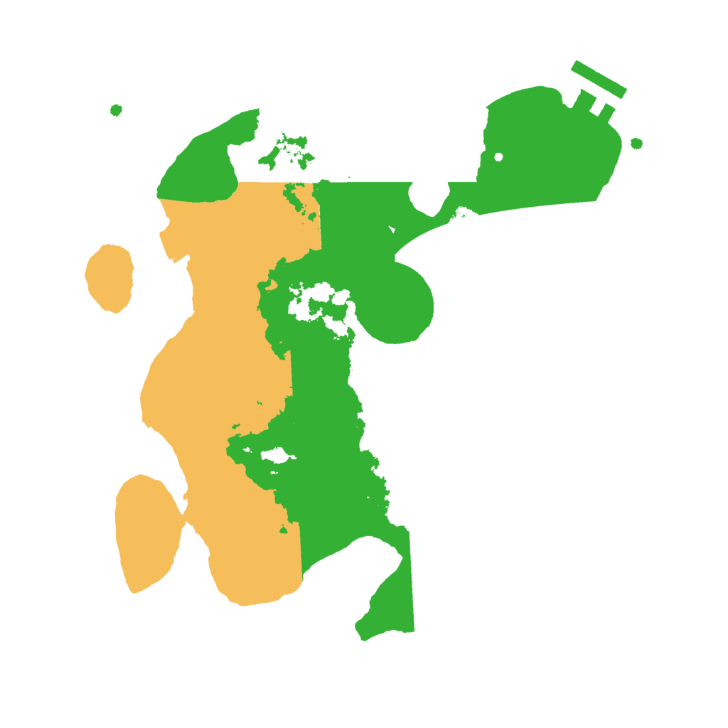 Biome Rust Map: Procedural Map, Size: 2500, Seed: 86811