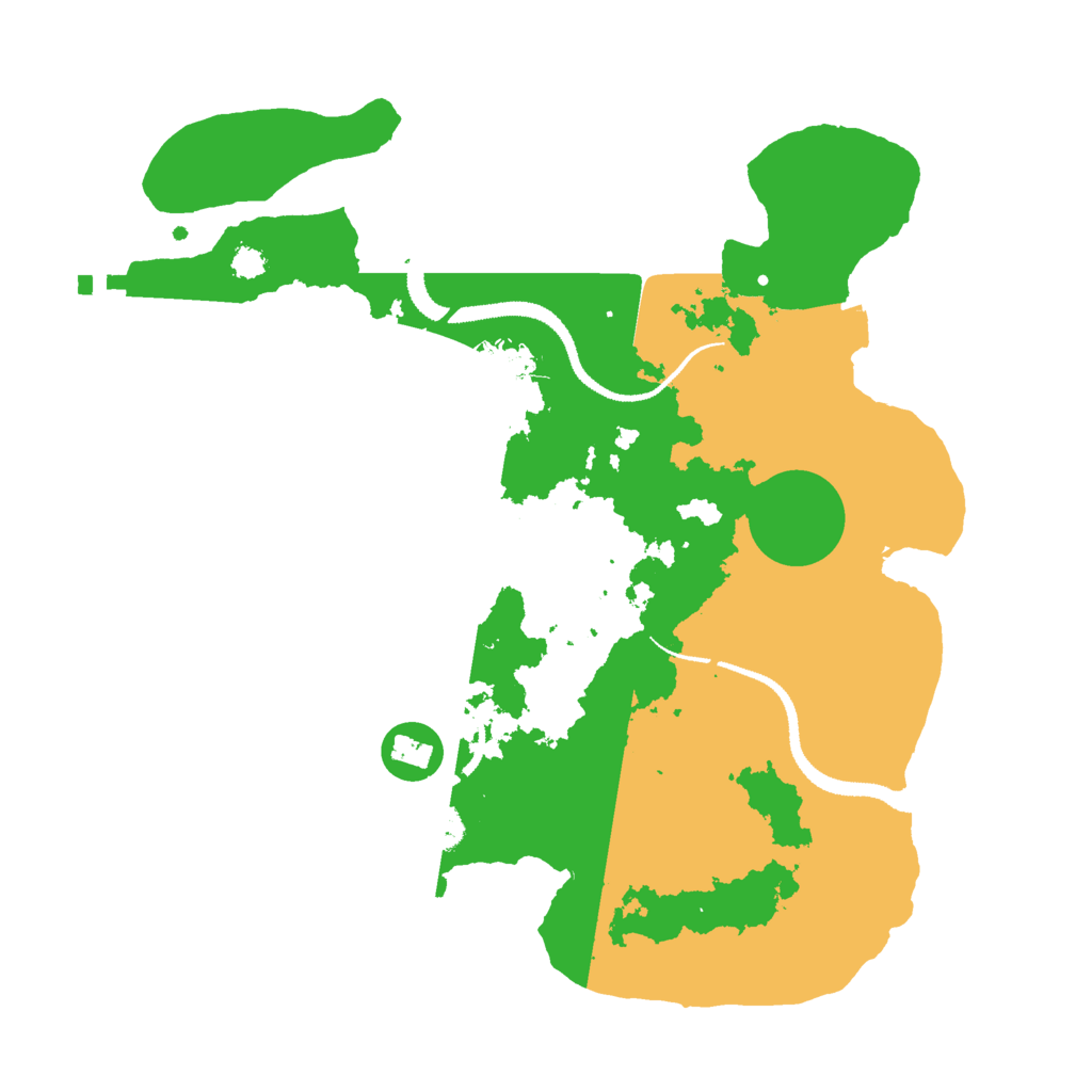 Biome Rust Map: Procedural Map, Size: 3000, Seed: 350246781