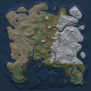 Thumbnail Rust Map: Procedural Map, Size: 4500, Seed: 78538959, 17 Monuments