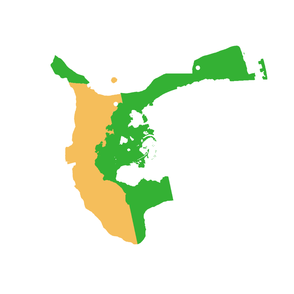 Biome Rust Map: Procedural Map, Size: 2000, Seed: 691307221