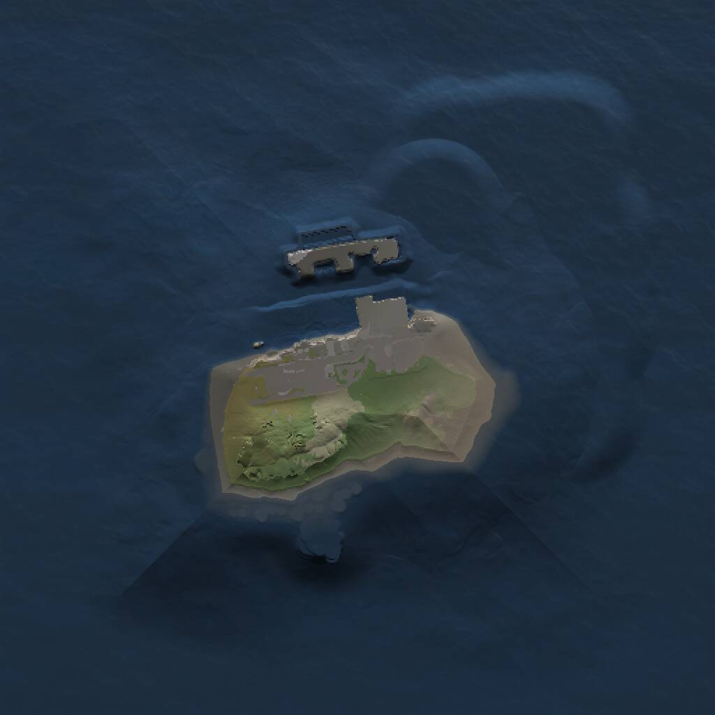 Rust Map: Procedural Map, Size: 1000, Seed: 554920158, 2 Monuments