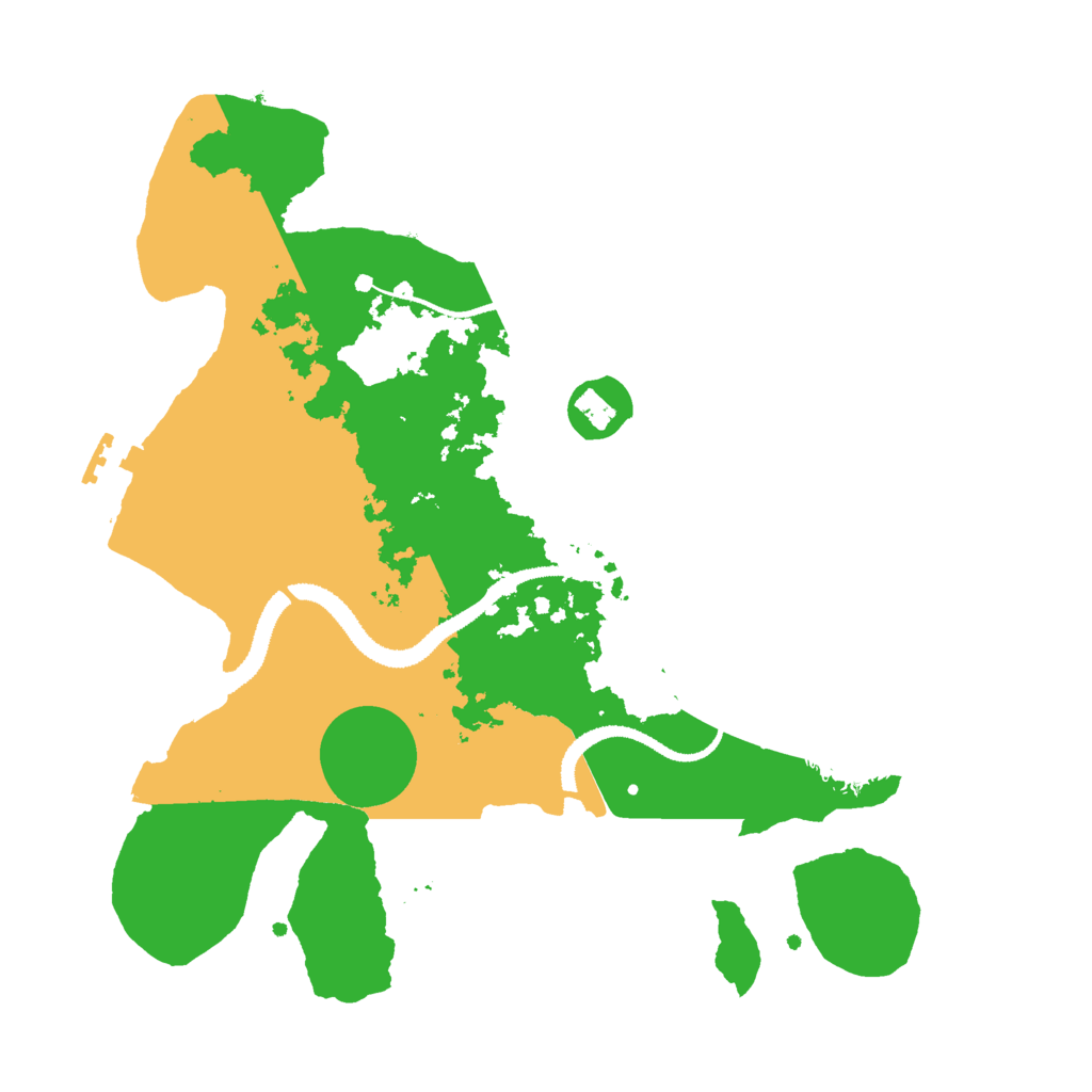 Biome Rust Map: Procedural Map, Size: 3000, Seed: 9842898