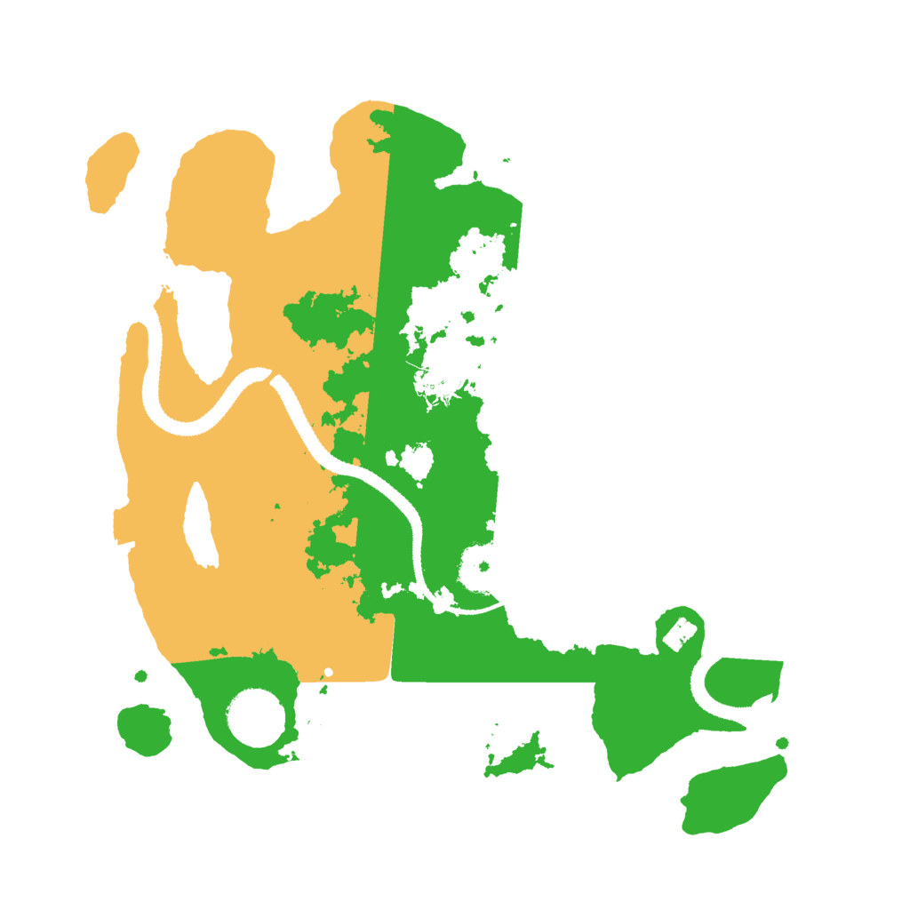 Biome Rust Map: Procedural Map, Size: 3000, Seed: 461930397