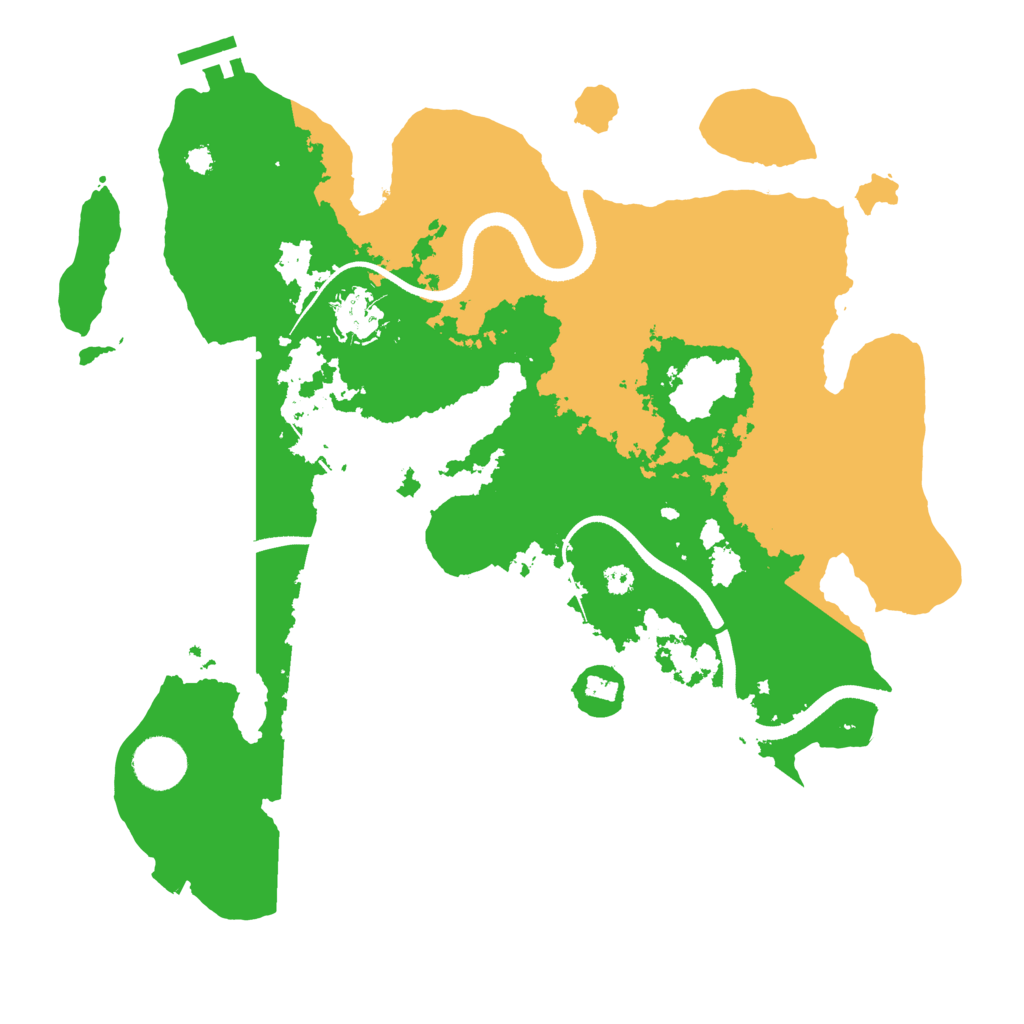 Biome Rust Map: Procedural Map, Size: 3500, Seed: 1607728081