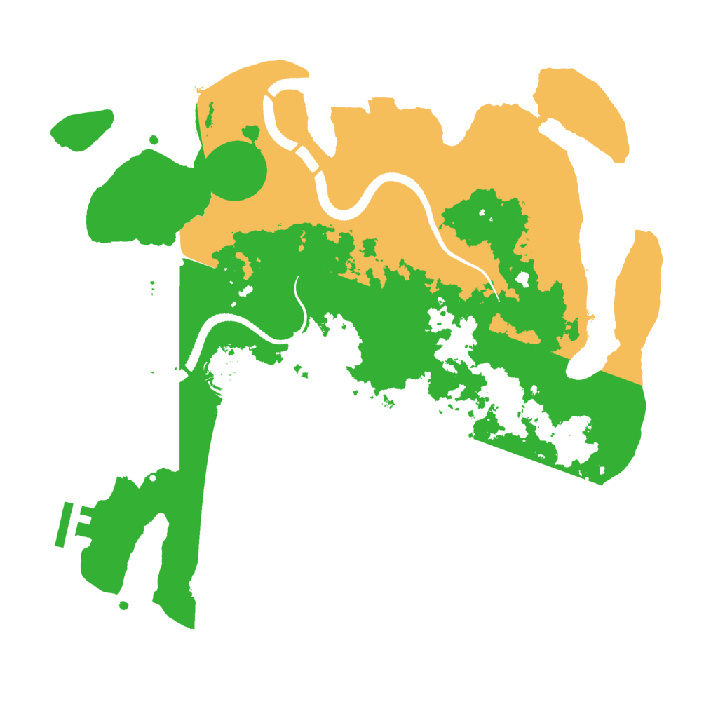 Biome Rust Map: Procedural Map, Size: 3200, Seed: 533628840