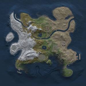 Thumbnail Rust Map: Procedural Map, Size: 3000, Seed: 26999, 12 Monuments