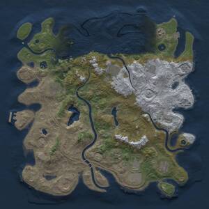 Thumbnail Rust Map: Procedural Map, Size: 4250, Seed: 1162108782, 16 Monuments