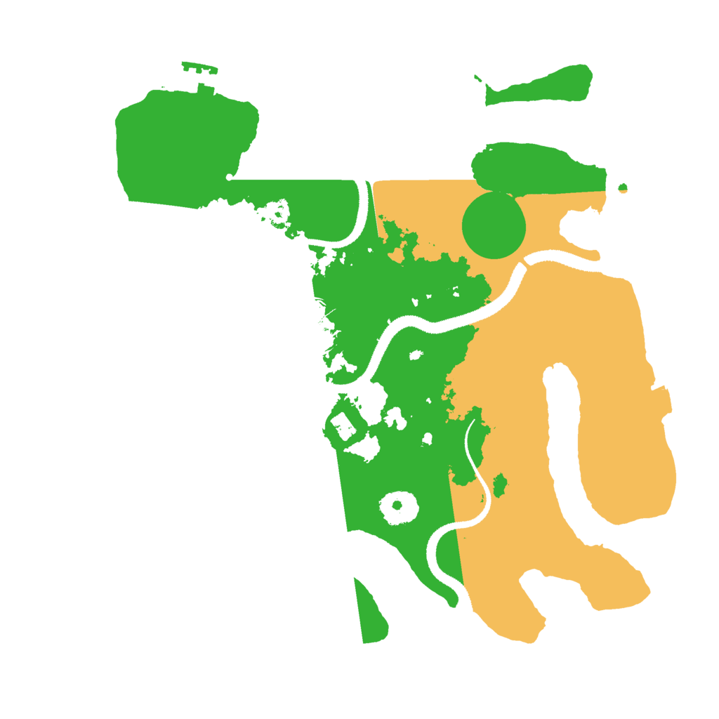 Biome Rust Map: Procedural Map, Size: 3000, Seed: 81952