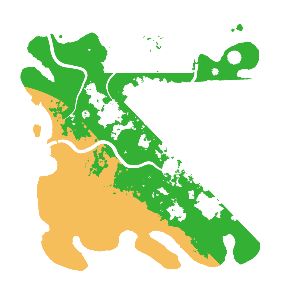 Biome Rust Map: Procedural Map, Size: 3700, Seed: 2005597225