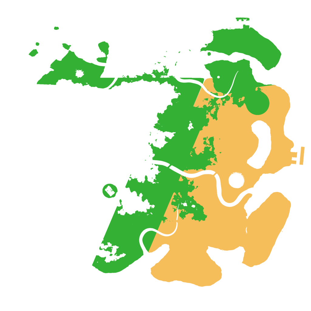 Biome Rust Map: Procedural Map, Size: 3500, Seed: 30278