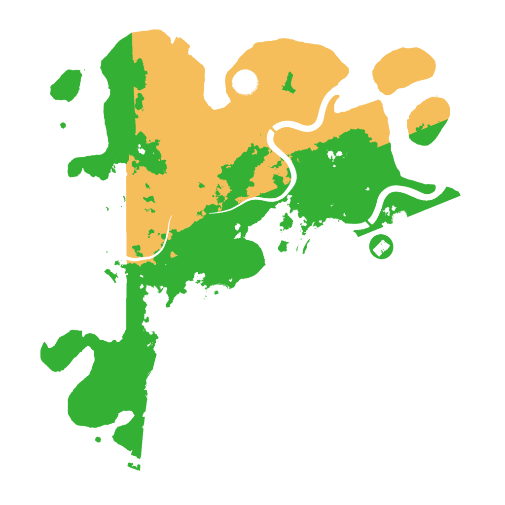 Biome Rust Map: Procedural Map, Size: 3500, Seed: 1351116410