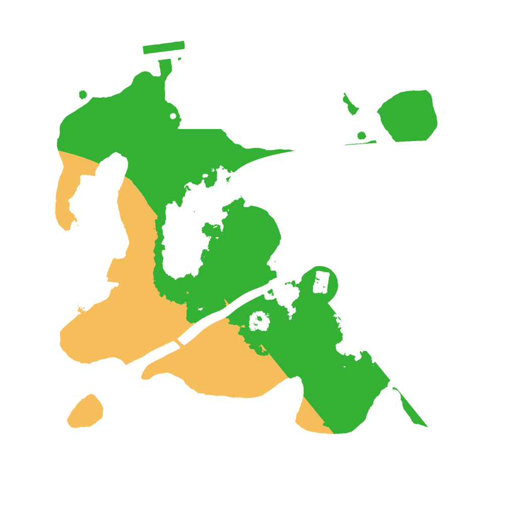 Biome Rust Map: Procedural Map, Size: 2500, Seed: 1711372733