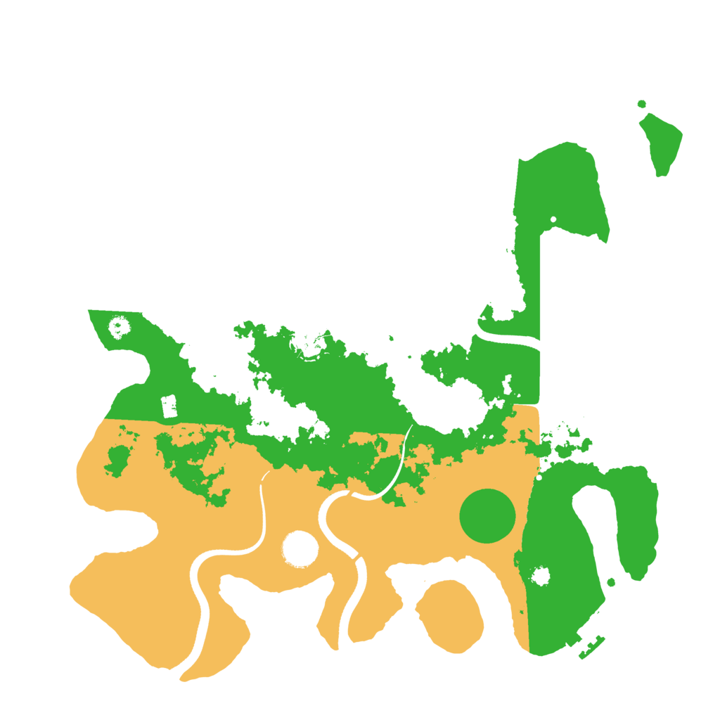 Biome Rust Map: Procedural Map, Size: 3500, Seed: 1452245
