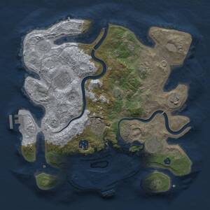 Thumbnail Rust Map: Procedural Map, Size: 3100, Seed: 710710, 12 Monuments