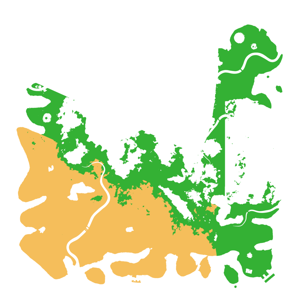 Biome Rust Map: Procedural Map, Size: 5000, Seed: 897458