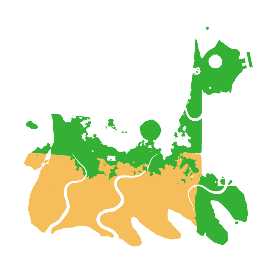 Biome Rust Map: Procedural Map, Size: 3500, Seed: 1865209515