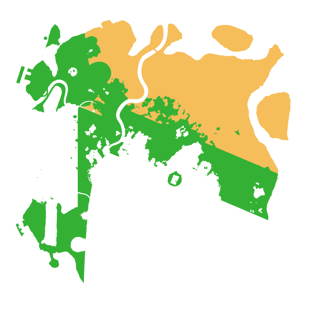 Biome Rust Map: Procedural Map, Size: 3600, Seed: 888888