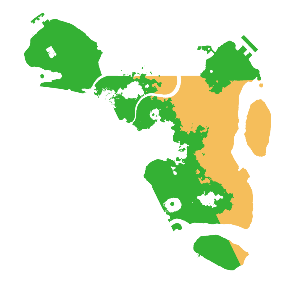 Biome Rust Map: Procedural Map, Size: 3000, Seed: 156156165