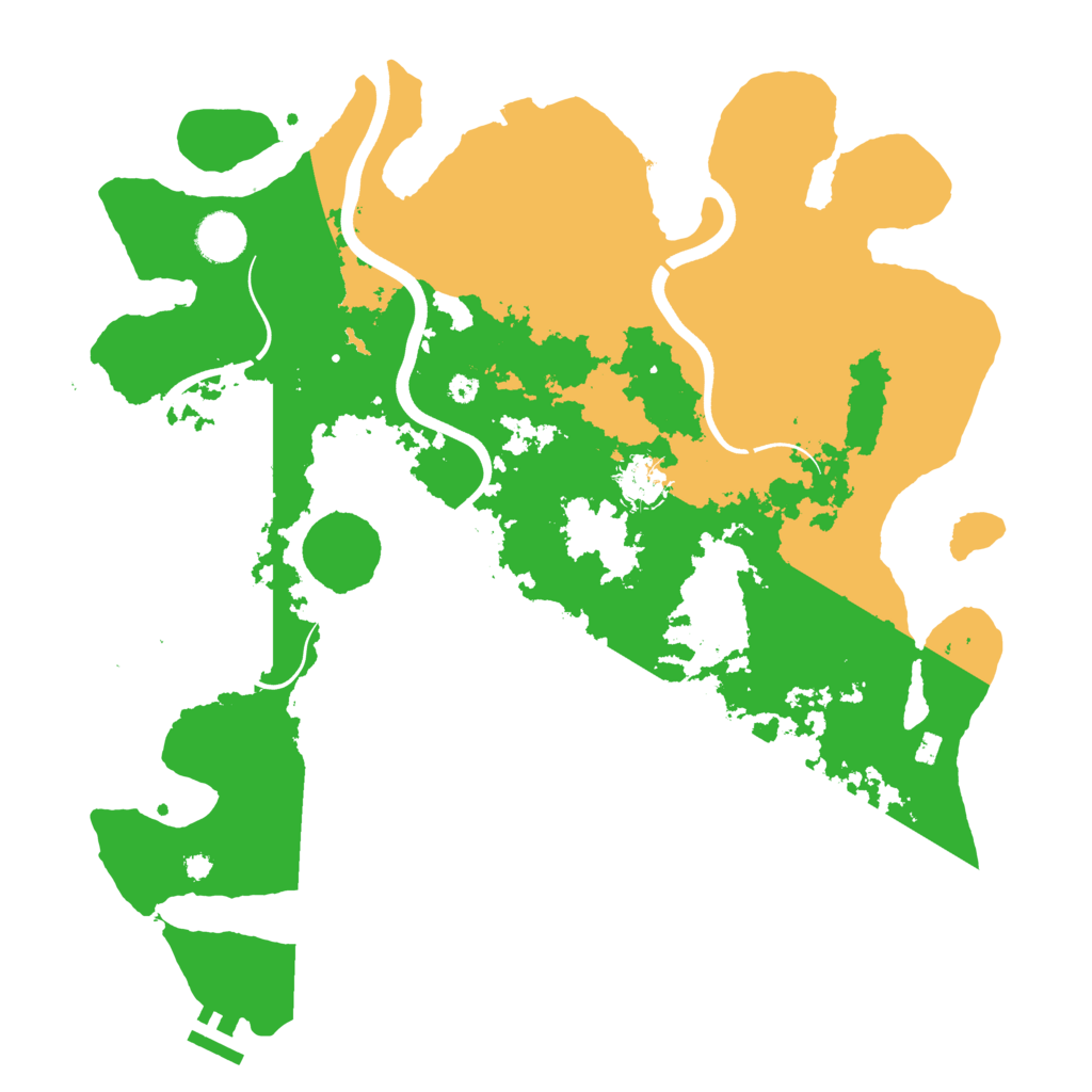 Biome Rust Map: Procedural Map, Size: 3801, Seed: 1342317785
