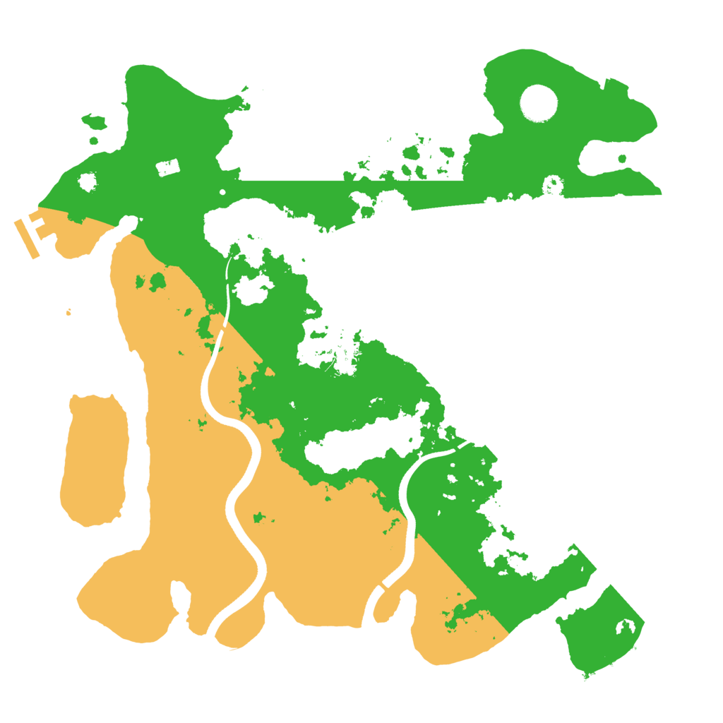 Biome Rust Map: Procedural Map, Size: 3500, Seed: 1564932560